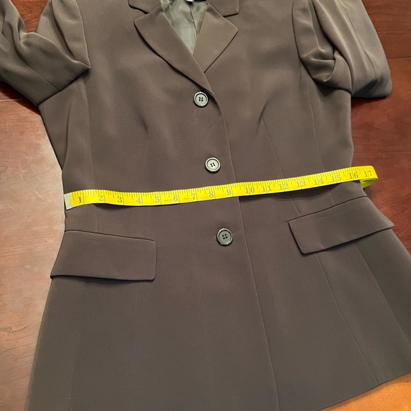 Kasper Chocolate Brown 2 pc Pant Suit – Size 10 - Picture 9 of 11